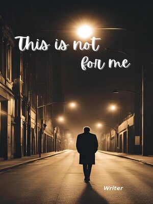 cover image of This is not for me